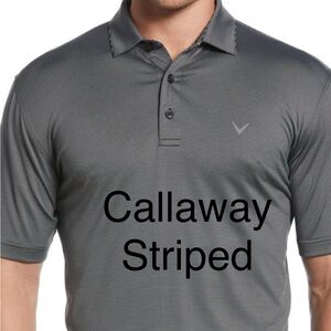 Men’s Callaway, golf polo shirt caviar, color, new black, and grays no tags